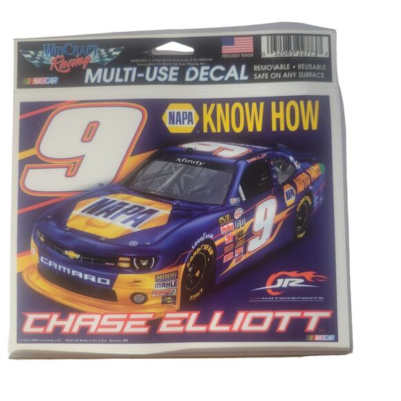 Set of 9 Chase Elliott NASCAR Decals, Round & Rectangle 2014 - Picture 3 of 13